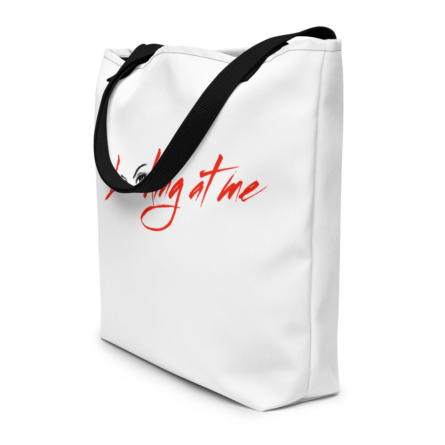 Look At Me Large Tote Bag