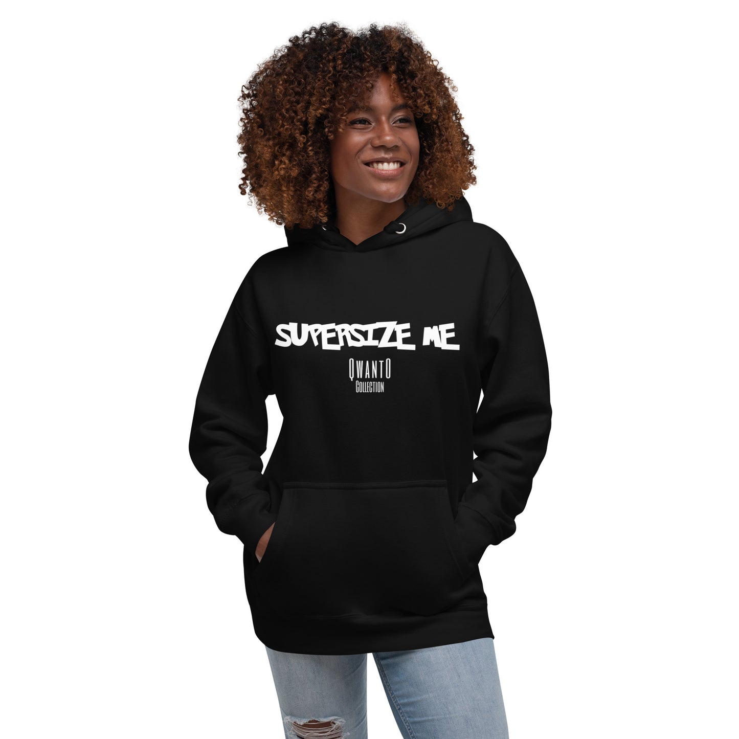 Unisex Supersize Blk Hoodie