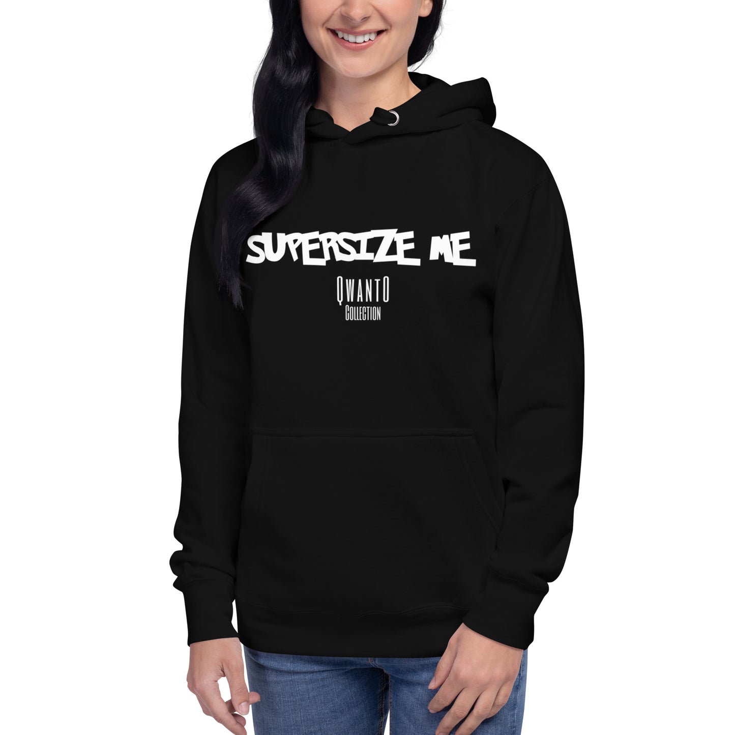 Unisex Supersize Blk Hoodie