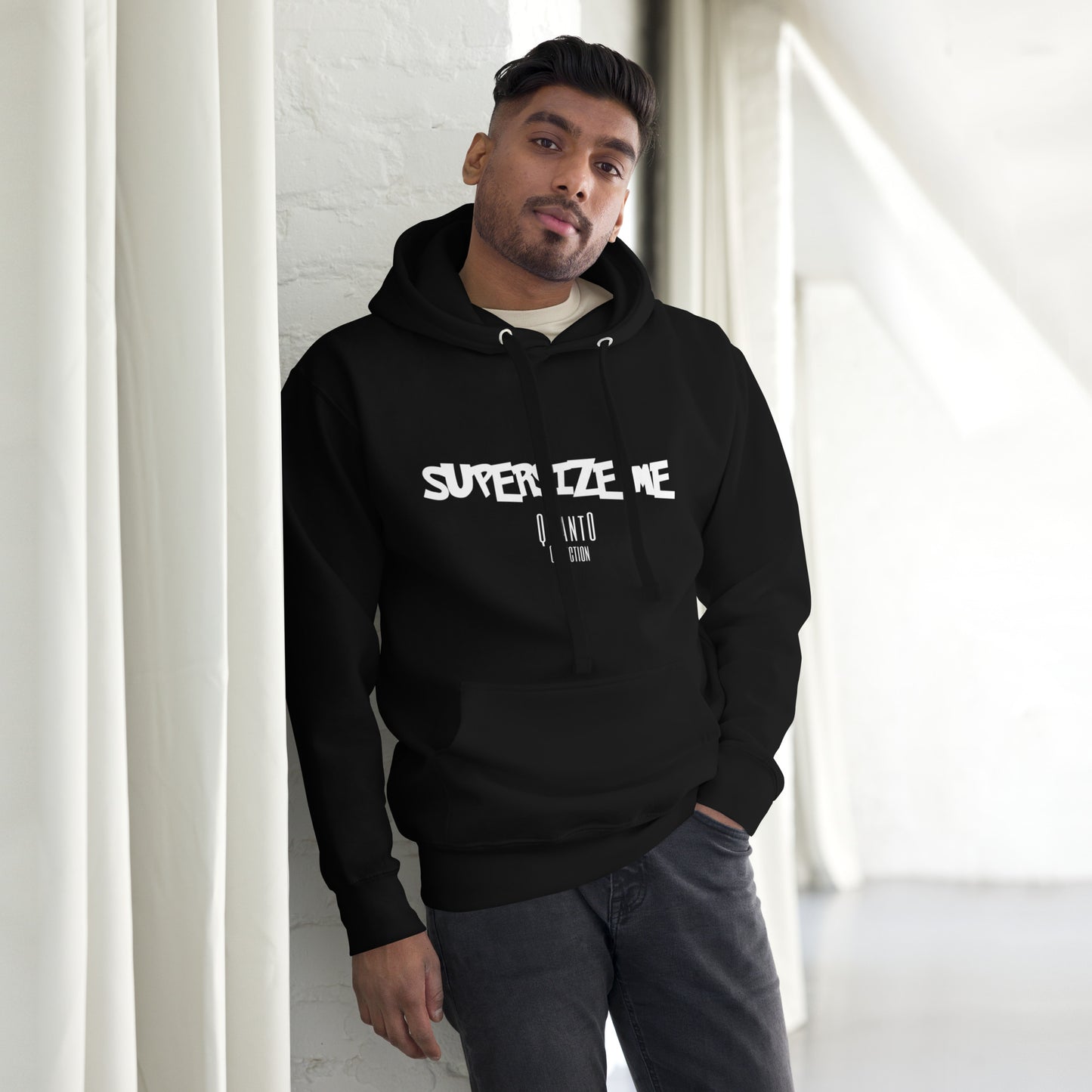 Unisex Supersize Blk Hoodie